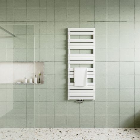 AICA Sanitär Design Heizkorper Paneelheizkörper Badheizkörper Weiß Vertikal 1600x600mm 981W (1/5)