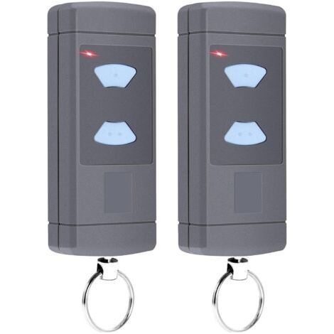 Lot de 2 émetteurs manuels pour porte de garage HSE2-868, HSM4-868, HS4-868, compatible avec Blue Buttons 868.3MHz Télécommande de garage, 2 canaux (1/5)