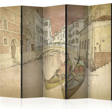 Paravento - Gondolas in Venice II [Room Dividers] - 225x172 (1/4)
