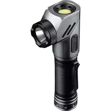 Flashlight with magnetic base, rotating magnetic torch, 90-degree adjustable corner work light, portable outdoor torch (1/5)