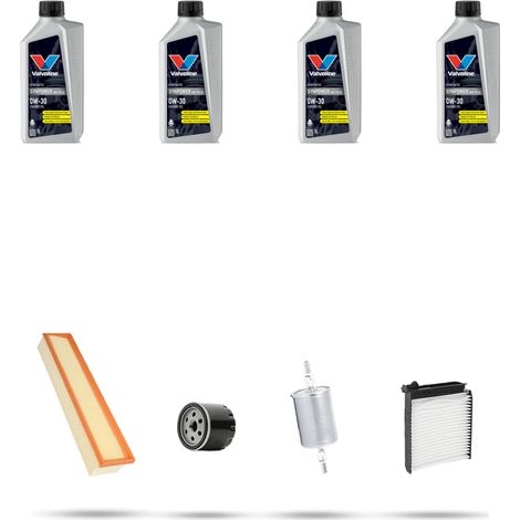 Kit tagliando 4 FILTRI e 4L OLIO compatibile con Dacia Sandero 1.6 MPI 62kw dal 2008 (1/5)