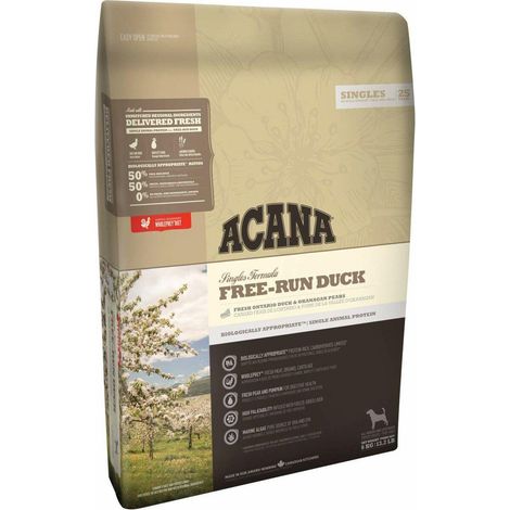 Acana Singles Free-Run Duck alimentation chien 11.4 kg beige