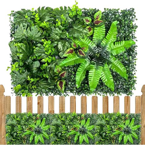 Grün Wandpaneel realistisch wetterfest künstliche Hecke für