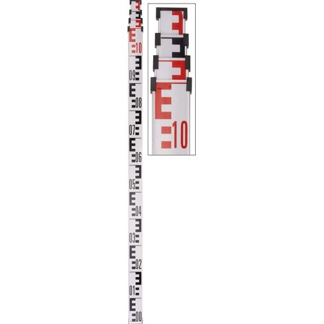 Laserliner 080.42 Stadia telescopica Altezza (max.)=400 cm Adatto per (marca di livelle) Laserliner (1/2)