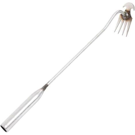 Outil d'arrachage de mauvaises herbes, d'arrachage de mauvaises herbes, outil d'arrachage de mauvaises herbes à 4 dents en acier au manganèse, 50cm (1/2)