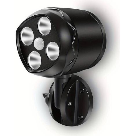 Projecteur à piles avec détecteur de mouvement pour extérieur, 4 projecteurs LED sans fil alimentés par piles, 1000 lm, étanche IP65, applique murale pour jardin, garage, intérieur et extérieur (1/5)