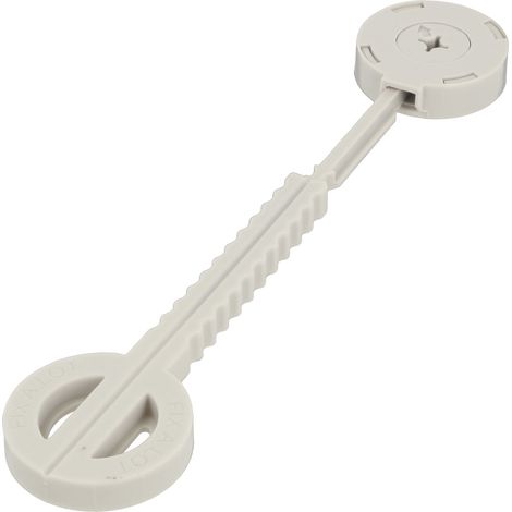 Arbeitsplattenverbinder FIX-A-LOT für Arbeitsplatten ab 10 mm, KS hellgrau