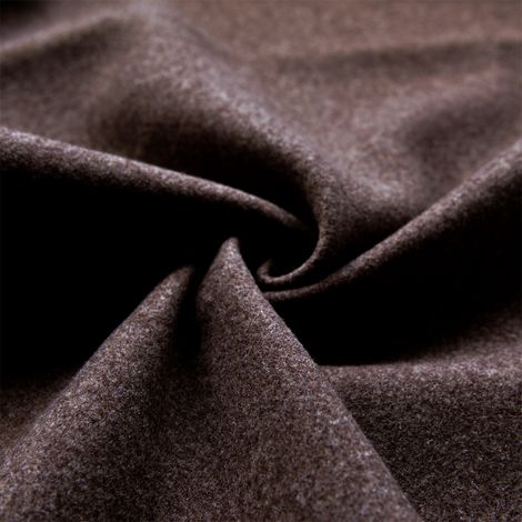Tissu flanelle tout doux Marron Foncé 150 cm
