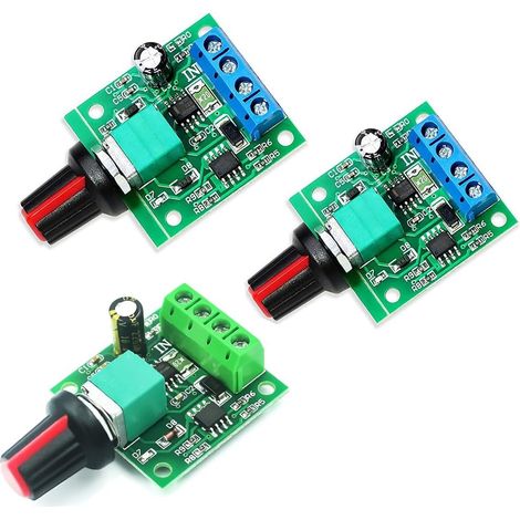 3 Pièces Variateur De Vitesse Moteur, Commutateur Réglable 1.8V-12V, Contrôleur PWM 2A Pour Ventilateur Pompe