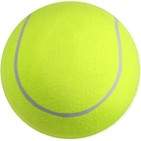 Balle de berger pour chiens, Jolly Ball surdimensionnée de 24 cm pour chiens, grand jouet à mâcher pour chiens sportifs d'intérieur et d'extérieur, cadeau pour chien (jaune) (1/5)