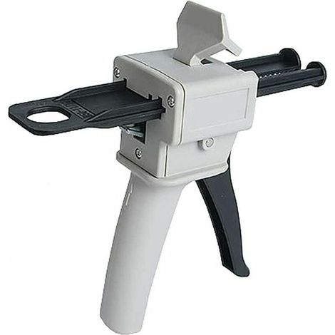 Pistolet Distributeur Époxy 50 ml, AB Pistolet à Colle Époxy Poignée Applicateur pour Mélange Colle, Ratios 1:1 et 2 :1 (1/5)