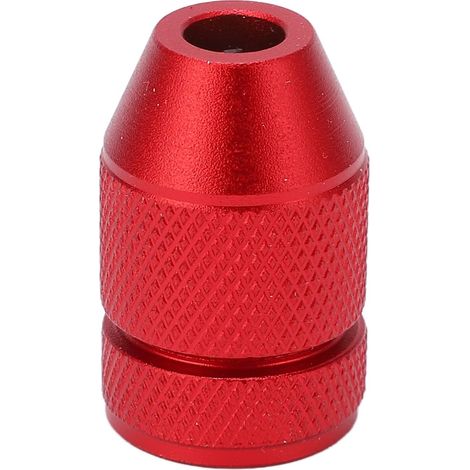 Collier d'arrêt de Forage réglable, Collier d'arrêt de Forage à Anneau intérieur en Nylon Anti-dérapant Rouge en Alliage d'aluminium pour Le Travail du Bois(for 1mm-5mm Drill bit) (1/5)