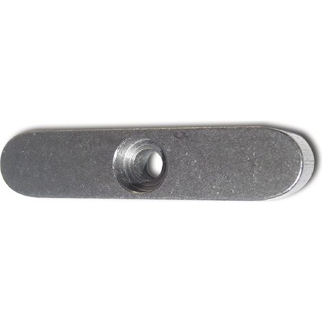 Passfeder DIN6885A C45K 10x8x32 mm rundstirnig mit Bohrung Welle-Nabe-Verbindung, Stahl blank - 10 Stück (1/3)