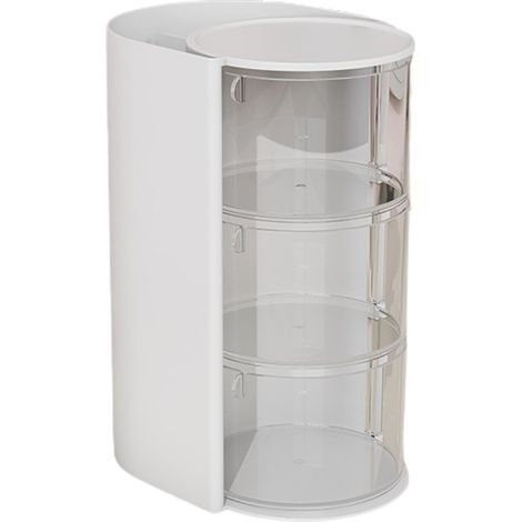 Boîte de rangement pour maquillage, tiroir de rangement pour éponges de maquillage, tiroir rotatif pour produits de beauté (1/5)