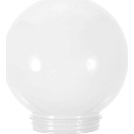 Abat-jour rond de style nordique en acrylique pour lampadaire extérieur (remplacement)-10X10X10CM-White (1/4)