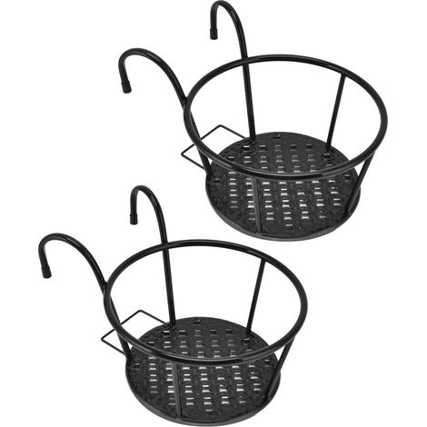 Stück Hängepflanzkörbe, Mehrzweck-Pflanzenhalter aus Eisen, Hängegitter, für Terrasse, Balkon oder Veranda