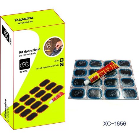 TRADE SHOP - Kit Di Riparazione Universale Per Camera D'aria Ruote Bici Biciclette Xc-1656 - (1/2)