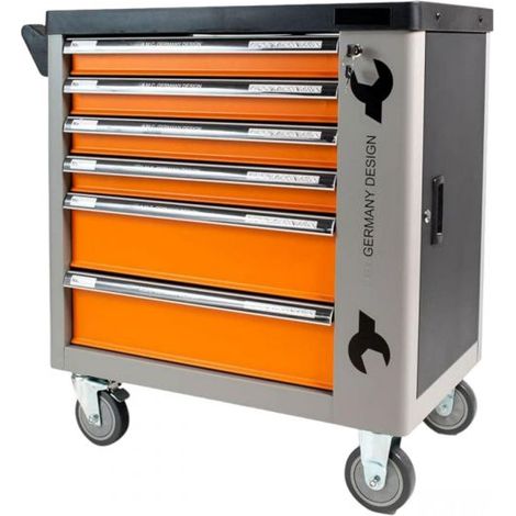Carrello porta attrezzi con ruote completo di utensili 6 cassetti 1000 pezzi (1/5)