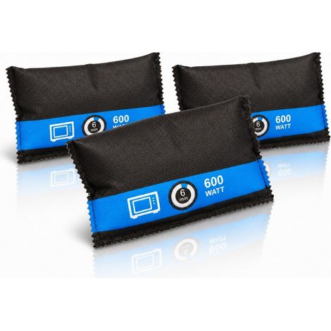 Relaxdays Luftentfeuchter Auto, 3er Set, wiederverwendbar, Autoentfeuchter, Anti Beschlag, Trockenkissen, schwarz-blau (1/5)