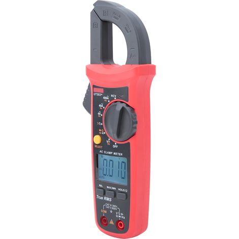 Pince ampèremétrique portable UNi T UT202+ à sélection automatique de la valeur efficace vraie (True RMS) avec écran LCD (1/5)