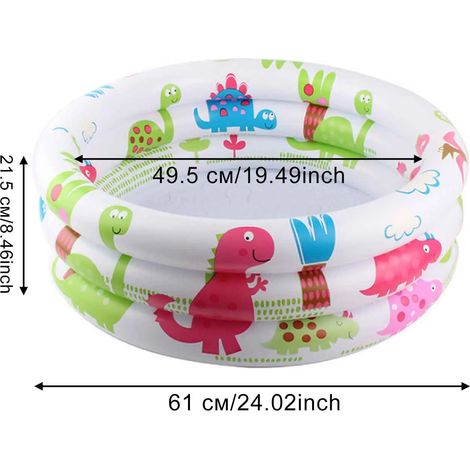 (Petite) Piscine gonflable, fond souple, pataugeoire d'été pliable pour l'extérieur (1/5)