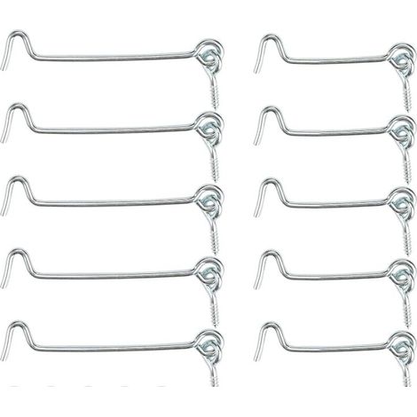 10 pièces Crochets De Fenêtre Verrouillage, Crochet Et Fenêtre à œIl, œIllet épais Résistant à La Corrosion De Verrouillage De Porte Privé