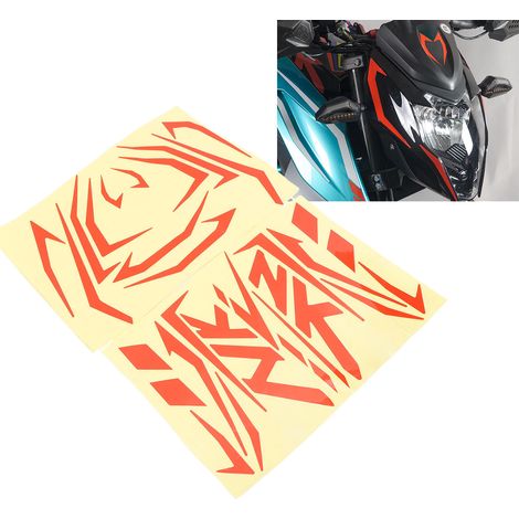(Exklusiv in Mexiko erhältlich) Komplettes Spirit Beast Dekoraufkleber-Set für den Tank des CFMoto 150NK Motorrads, inklusive Reflektorstreifen und kratzfesten Aufklebern (1/5)