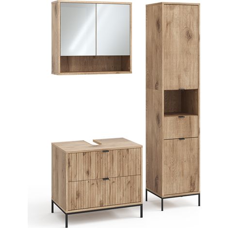 Badmöbel-Set Eliza, Viking Oak, 3 Teile, Vicco (1/5)
