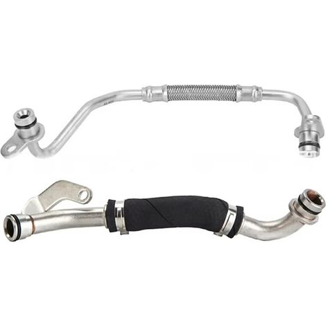 Tubi di uscita dell'olio del turbocompressore adatti ai modelli 11427585402 e 11427585403 e ai modelli N55, F10, F11, F15, F16, E70, F33, F31, E71, F07, F30, F32 e F18.