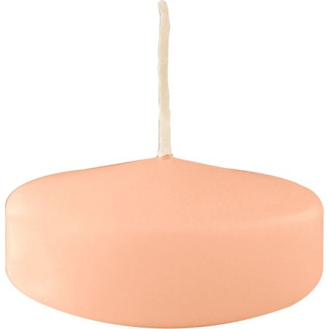 Cereria Di Giorgio Candele Galleggianti D 7 Cm H 1,5 Cm Cipria 12 Pz (1/3)