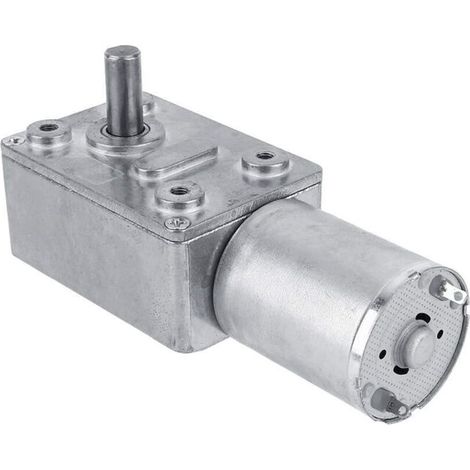 Motorreductor de tornillo sin fin de 12 V CC – Velocidad: 5 RPM – Par motor: 10 kg·cm – Funcionamiento autoblocante para aplicaciones específicas