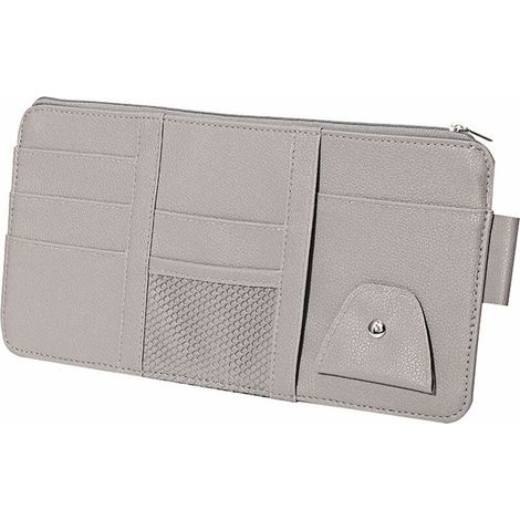 Car Sun Visor Organizer, Car Sun Visor Storage Bag, Multifunctional Bag, Car Organizer for Pens, Cards, Bills, Glasses (1 Piece) (1/4)