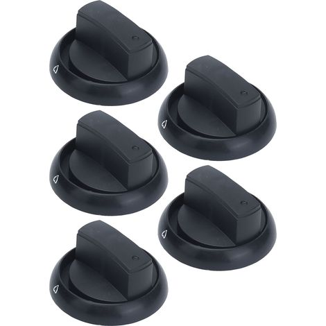 5 pièces Boutons de Cuisinière à Gaz Universels en Plastique, Pièces de Rechange pour Réparations de Cuisinières à Gaz Domestiques et de Restaurant (1/5)