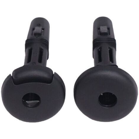 Lot de 2 Guides D’Insertion en Plastique Noir pour Appuie-Tête de Siège Auto Tubes de Fixation Compatibles Système de Verrouillage Accessoires Intérieurs pour Siège Voiture