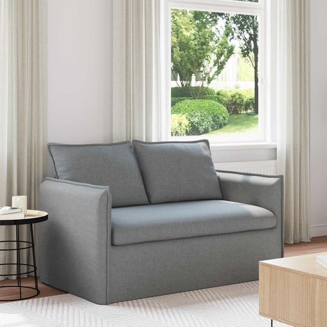 Sofá Gris Claro 136 x 82 x 85 cm tela
