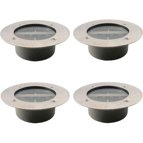 Lumière Solaire Extérieur, 4 Pack 3 LED Spot Lampe Solaire Jardin, Etanche IP65, Pelouse Lumière Decorative Pour Chemin Terrace Jardin Allée (1/5)