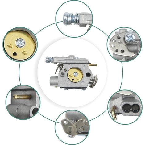 Compatible with Partner P360, P350S, P340 and Walbro WT-826 chainsaw carburetors--DTEKGAZ