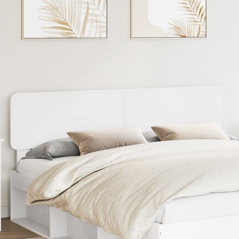 Tête de lit blanche moderne en bois d’ingénierie 183 x 3 x 90 cm - PANGIVO (1/5)