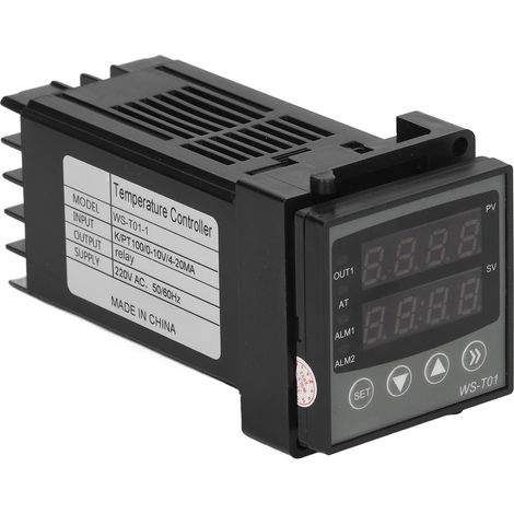 Régulateur de température PID intelligent WS-T01-1 220V, affichage numérique précis, contrôleur thermique programmable pour usage domestique et industriel, boîtier robuste, commande automatique fiable (1/5)