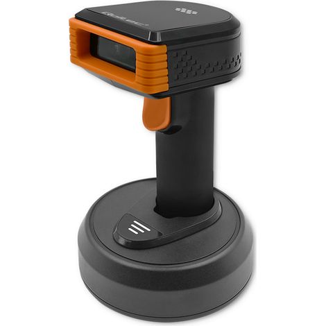 Lettore di codici a barre e QR wireless Qoltec 1D/2D con tecnologia 2.4G + stazione di ricarica e docking station (1/5)