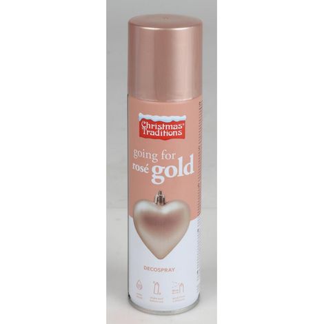 Christmas Traditions Dekospray 150ml Rose Gold Silber Spray Farben Sprühen Bunt (1/3)