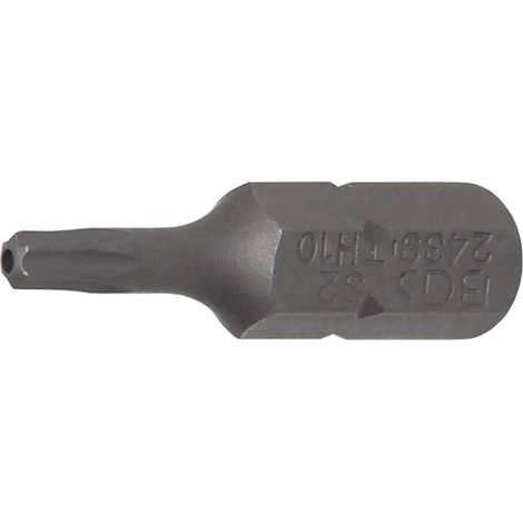 Embout Torx T10 6,3 mm (1/4) - L. 25 mm - Profil T avec Perçage - Précision et Fiabilité, Acier - D-Work (1/5)