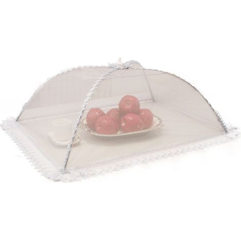 Moustiquaire alimentaire en fil d'acier, tente pliante de protection pour plats de cuisine, couvercle plié réutilisable (1/5)