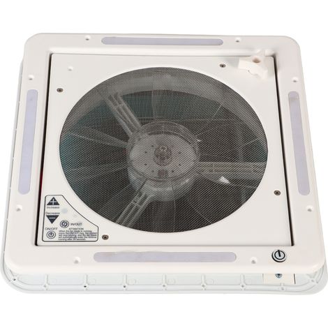 Ventilateur de toit 12V pour camping-car, 4 LED, entrée/sortie d'air bidirectionnelle, bateau, caravane, VR (1/5)