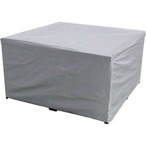 11511570 CM Housse de protection pour meubles de jardin, tissu en polyester imperméable, pour table et chaises de jardin, anti-UV, pour table de jardin rectangulaire et chaises