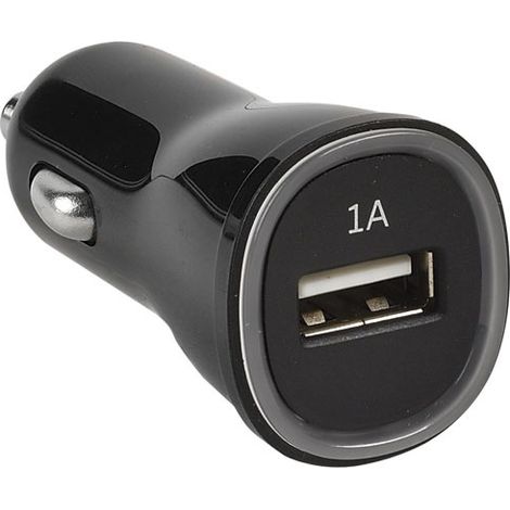 ERARD - Chargeur USB A F - sur allume-cigare - 5V1A - noir