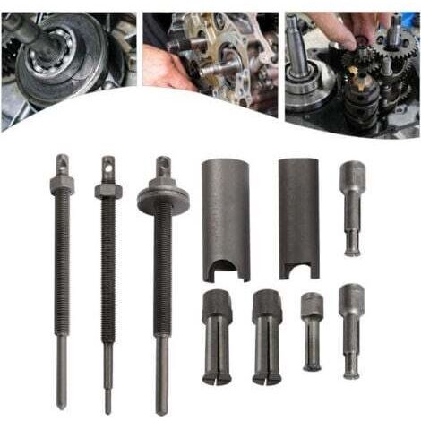 8-teiliges Motorrad-Lagerabzieher-Set, 9–30 mm Innenlager-Ausbauwerkzeug-Set, Motorrad-Innenlagerabzieher-Set für Fahrradräder, Maschinenlager