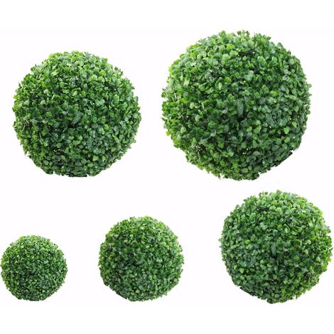 Boule de Plante Artificielle - Ornement Végétal Décoratif Éco-Friendly pour Mariage & Bureau - Matière Plastique Avancée, Main-Woven, Diamètres: 10cm-40cm, 1 Pc