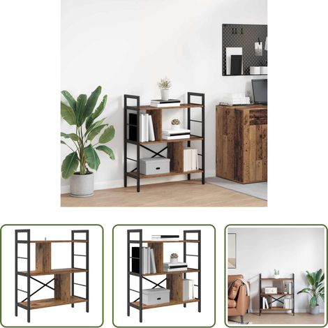 vidaXL Holzwerkstoff - Bücherregal Altholz 75 x 30 x 91 cm Holzwerkstoff (1/5)