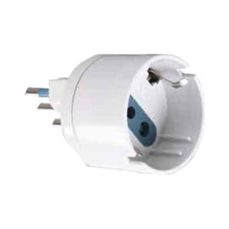 ADAPTADOR SIMPLE SCHUKO/BIVALENTE 10A CARDINALE enchufe 10A